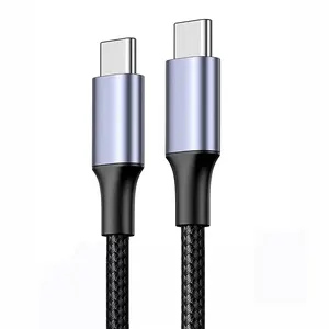 Braided 3A Fast Charging USB C to USB Type C Data Cable for Mobile