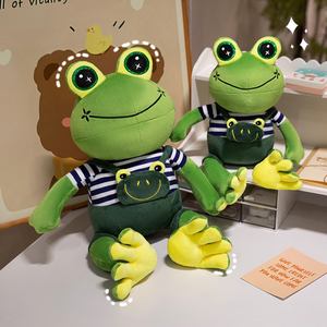 <span class=keywords><strong>Grenouille</strong></span> en peluche créative <span class=keywords><strong>grenouille</strong></span> en peluche grenouilles en peluche avec sac <span class=keywords><strong>grenouille</strong></span> verte super douce jouets en peluche cadeau pour enfant - Product Image 2