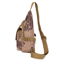 Sac bandoulière tactique - Imperméable et résistant à l'eau, design camouflage, multi-usages pour la randonnée en plein air et le quotidien