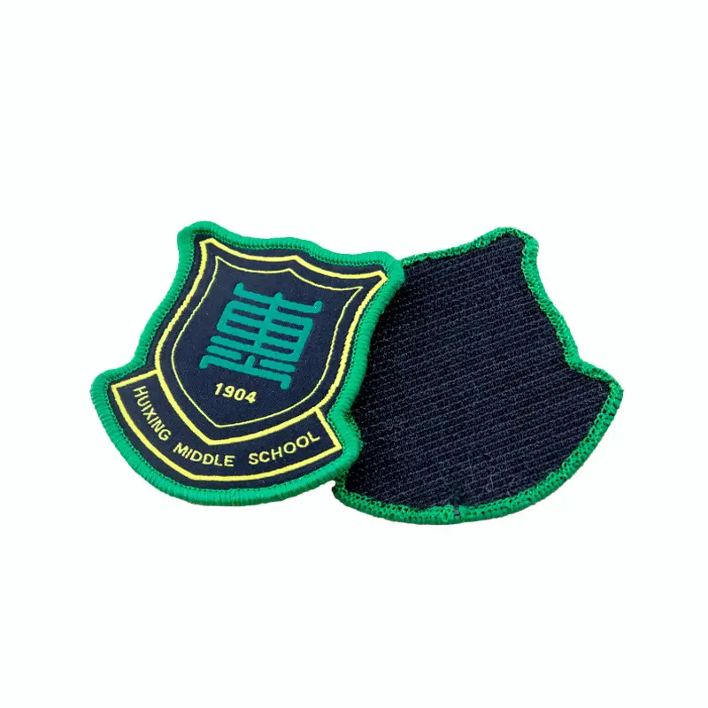 Wholesale high density Custom patches heat transfer patches iron 3D badges for clothing woven label embroidery patch