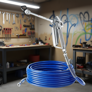 Kit de pistolet de peinture sans air D0100X3B9H8 3600Psi en aluminium avec rallonges de tuyau pour peinture haute pression - Product Image 2