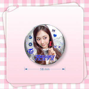 Badge K-pop double flash 58 mm - Design brillant et holographique pour la décoration de sacs à dos - Product Image 6