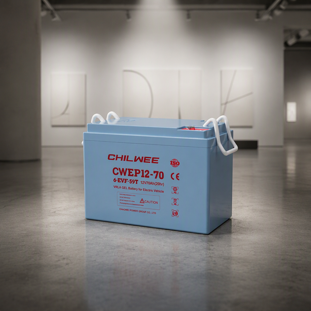 Industrial 12V 70Ah VRLA Lead Acid Traction Battery Chaowei CWEP12-70 6-EVF-59T Replacement Battery for Electric Vehicles