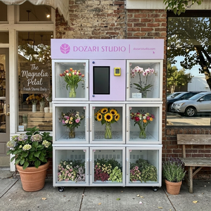 Máquina Expendedora de Flores Frescas Automática y Refrigerada JFP, Tienda de Ramos sin Personal ni Efectivo con Pantalla Táctil para <span class=keywords><strong>Metro</strong></span> - Product Image 3