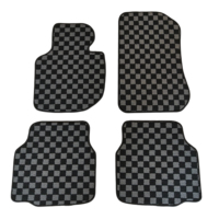 Tapis de sol pour voiture, accessoires pour tapis de sol, tapis de sol classiques antidérapants à motif à carreaux pour BMW E36
