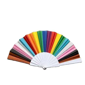 Cheap LGBTQIA Foldable Rainbow Pride Hand Fans for Rainbow Party Wedding Fans Parties Festival Events Dance