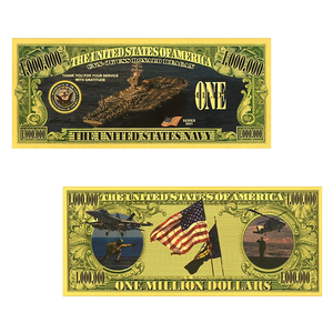 11-delige Amerikaanse vliegtuiggouden bankbiljettenset met één miljoen dollar ontwerp in 24K goud voor verzamelaars - Product Image 3