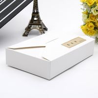 Boîte à biscuits en papier cartonné personnalisée avec nœud, boîtes à chocolat, boîtes à gâteaux, emballage de tarte à la viande en gros avec logo