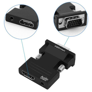 Adaptador HDMI a VGA con salida de audio de 3,5 mm para conexión a monitor de computadora - Product Image 6