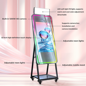 Chacktok 32 אינץ 'Rgb אור נשלפת מגע קסם מראה תמונה תא עם מערכת חלונות אנדרואיד מערכת - Product Image 3