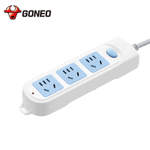Presa di Sicurezza Industriale a 3 Uscite 10A, Colore Blu e <span class=keywords><strong>Bianco</strong></span>, per Uso Domestico, Ufficio e Ospedale - Product Image 5