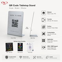 Support de Code QR Personnalisé pour Restaurant en Acrylique, Panneau NFC pour Avis, Support de Menu de Table avec Impression de Logo Gratuite