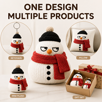 Bonhomme de neige de Noël personnalisé en laine, jouet en peluche, fabrication directe d'usine, OEM ODM, fabricant d'animaux en peluche, vente en gros, faible MOQ, peluche amusante