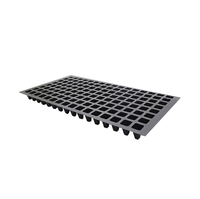 Plateau hydroponique flottant noir en PET à 128, 136, 162, 200 cellules pour semis