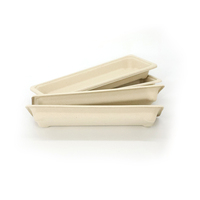 Cajas de Pulpa de Bambú 100% Degradables para Alimentos, Adecuadas para Llevar Comida, Aperitivos, Ensaladas y Alimentos para Fitness