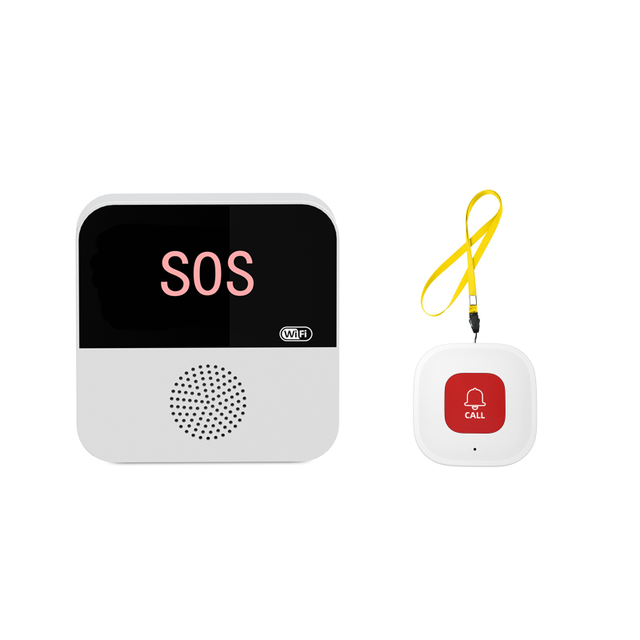 WiFi Fall Alert Devices Wireless Nurse Help SOS Panic Bracelet Tuya Smart App Caregiver Pager Call Button for Elderly Seniors