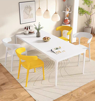 Chaises de salle à manger en plastique empilables et inclinables modernes, vente en gros à bas prix pour appartement, hôpital, maison, bar, escalier, polyvalentes, extérieures