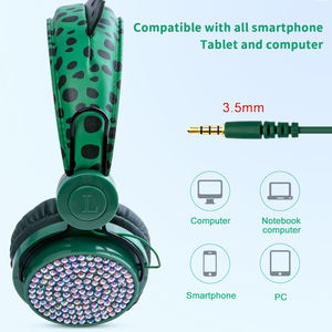 หูฟังแบบมีสายยูนิคอร์นน่ารักพร้อมไมโครโฟนไดโนเสาร์ชุดหูฟังแจ็คเสียง - Product Image 6