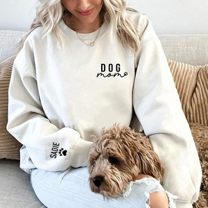 Up2ournecktessuto, <span class=keywords><strong>felpa</strong></span> personalizzata per mamma <span class=keywords><strong>cane</strong></span>-<span class=keywords><strong>felpa</strong></span> da donna con zampa regalo per cani Grey - Product Image 2