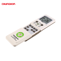 Télécommande universelle pour climatiseur K-1038E, code fixe, en plastique, portée 100m, fonction minuterie, affichage numérique LED