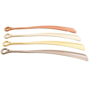 Solid Wood Shoehorn Long Handle Curved Design <b>For</b> Home Use <b>Elderly</b> Pregnant Women <b>Shoe</b> Puller - Product Image 5