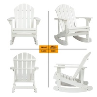 Chaises professionnelles d'extérieur en bois avec dossier pour patio et jardin Chaise adirondack