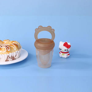 Mordedor de Silicona para Bebés, Bolsa de Malla para Frutas y Verduras, Mordedor para Masticar y Aliviar las Molestias Dentales, para Bebés de 0 a 24 Meses - Product Image 1