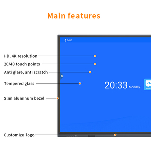 Ghot đa IR màn hình cảm ứng 4K 40 điểm cảm ứng tương tác phẳng 65/75/85/98/110 inch thông minh Bảng trắng khung kim loại cho - Product Image 2