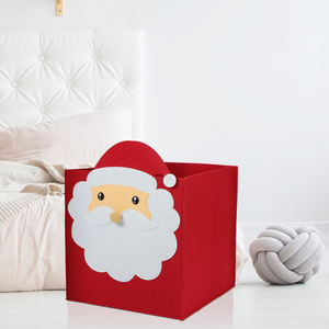 Cesta Cuadrada Plegable Pequeña Moderna, Bolsa de Papel para Regalo, Organizador de Fieltro para Juguetes - Product Image 5