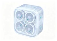 Plateau de stockage d'échantillons biotechnologiques personnalisé, support à compartiments en plastique transparent de 3 ml pour l'organisation de petits flacons de laboratoire
