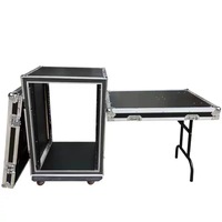 Boîte d'aviation professionnelle à double porte amplificateur Console de mixage sonore boîtier d'armoire résistant aux chocs 10U12U16U20U série de mallettes à outils