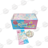 Vente en gros de guimauves halal multicolores fourrées, saveur fruitée, douces et moelleuses, confiserie en coton