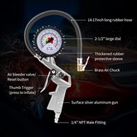Pistolet gonflable Kulaipu largement utilisé pour gonfler les pneus, certifié CE ROHS FCC, ajustement universel