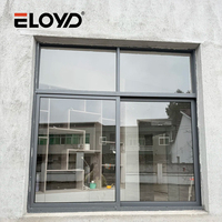 Ventana Corredera Moderna de Aluminio de Alta Resistencia con Riel de Acero Inoxidable y Vidrio Aislante para Uso en Hogares y Hoteles
