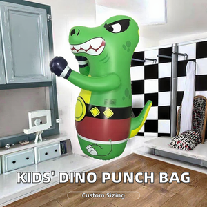 Sac de frappe gonflable <span class=keywords><strong>dinosaure</strong></span> pour enfants, sûr, non toxique, en PVC, <span class=keywords><strong>jouet</strong></span> d'entraînement de boxe pour la maison et le fitness - Product Image 1
