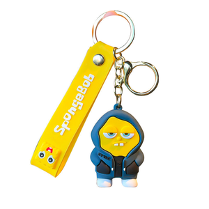 Personalizado divertido personalizado <span class=keywords><strong>Bob</strong></span> <span class=keywords><strong>Esponja</strong></span> llavero dibujos animados Patricio estrella colgante coche bolsa colgante Accesorios - Product Image 5