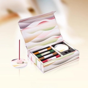 Artistic Wave-Pattern Incense Gift Set with Assorted <strong>Scent</strong> <strong>Sticks</strong> &amp; Incense Holder - Product Image 1