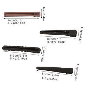 Lot de 3 pinces à cheveux mates sans pli ni trace, style doux, couleurs nude et tendance, pour femmes et filles - Product Image 2