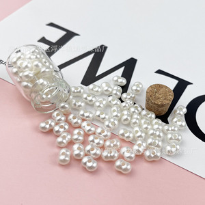 ลูกปัดอะคริลิครูปถั่วลิสงเคลือบมุกสำหรับทำเครื่องประดับ DIY - Product Image 3