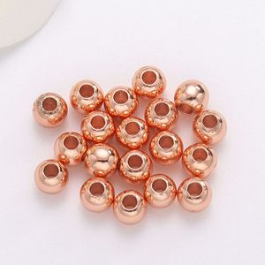 Lisheng Jewelry Gold Metal Beads Round Loose <b>Spacer</b> Beads For DIY Jewelry Making Bracelets Necklaces Accessories - Product Image 4