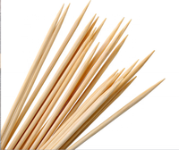 Brochettes longues et rondes en bambou pour barbecue extérieur et cuisson au four – Kits d'outils pour fêtes, emballées en sac – Brochettes de barbecue