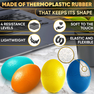 Pelotas de Gel para Terapia de Resistencia Múltiple, Ejercitador de Agarre para Manos y Dedos, Alivio del Estrés y Artritis - Product Image 2