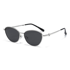 Nuevas gafas de sol tipo ojo de gato a la moda para mujer, lentes polarizadas UV400 TAC, montura de Metal y plástico, Color negro KS 3947 - Product Image 5