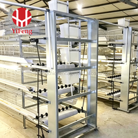 Système de cages en batterie pour poulets de type H, en fil d'acier Q235 galvanisé à chaud, pour élevages avicoles commerciaux, 3, 4, 5, 6, 8 niveaux