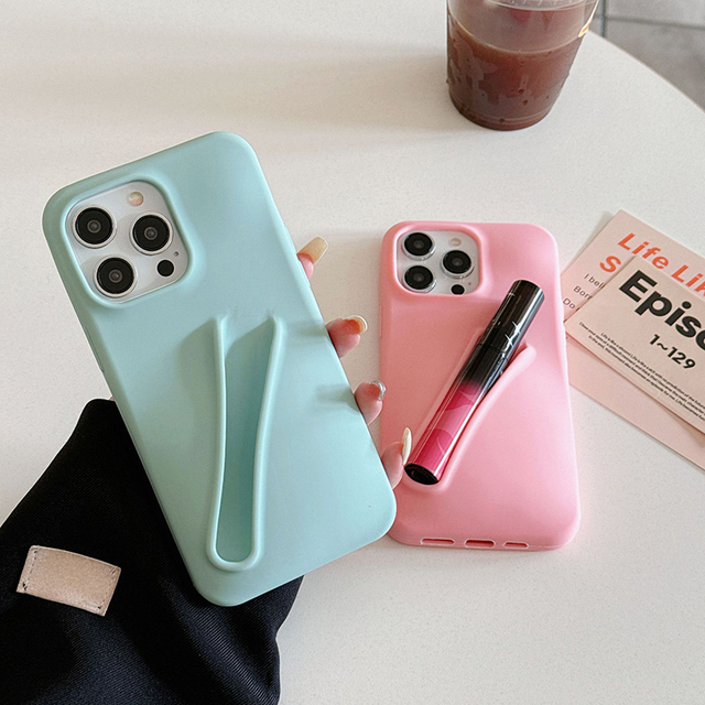 Lipstick Lip Balm 3D Make-Up Soft Silicone Case for iPhone 16 15 14 13 12 11 Pro Max Portable Lip Gloss Holder Cover