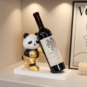 Porta Botellas de Vino <span class=keywords><strong>Panda</strong></span> de Alta Calidad, Artesanía Creativa de Resina para Decoración del Hogar, Diseño Único con Patrón de Animal - Product Image 5