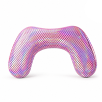 Repose-mains en forme de U en acrylique UV double face avec logo personnalisé, coussin pour deux mains, support portable pour manucure et ongles