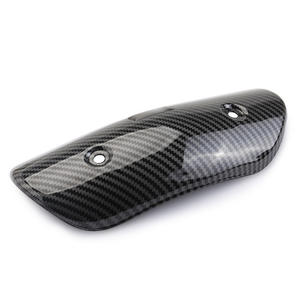 Motorcycle Exhaust Motorcycle Exhaust System Motorcycle Exhaust Carbon Fiber Cover Plate / Mid-Section Heat <b>Shield</b> / Heat <b>Guard</b> - Product Image 1