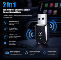Adaptateur sans fil CarPlay Android Auto pour iPhone, convertit les systèmes de voiture filaires en intelligents, Bluetooth rapide, appairage automatique, signal stable, Wi-Fi