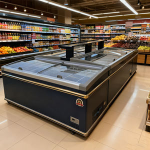 Congelador con Puerta de Vidrio Superior, Congelador para Helados, Congelador para Supermercados, Congelador Isla para Alimentos Congelados - Product Image 4